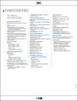 TympStar Pro Middle-Ear Analyzer Data Sheet