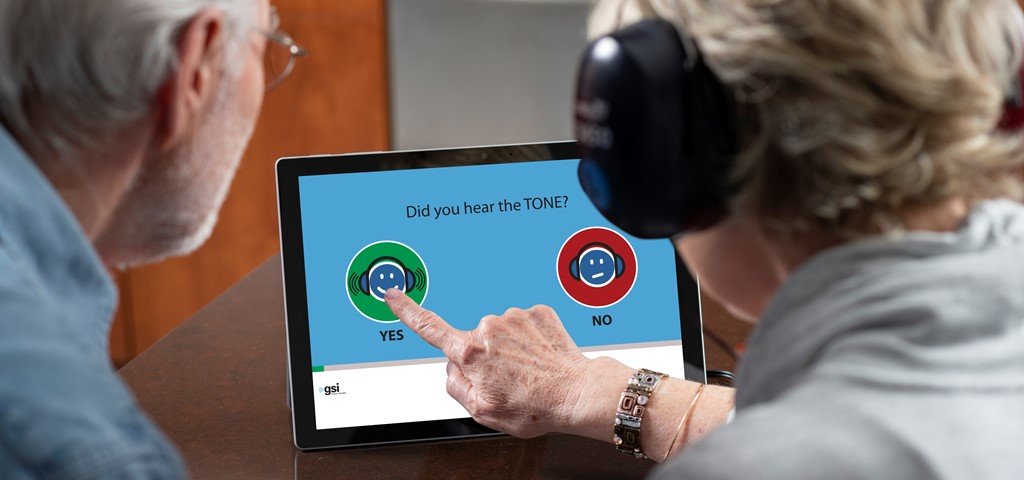 Two Patients using AMTAS Automated Audiometry