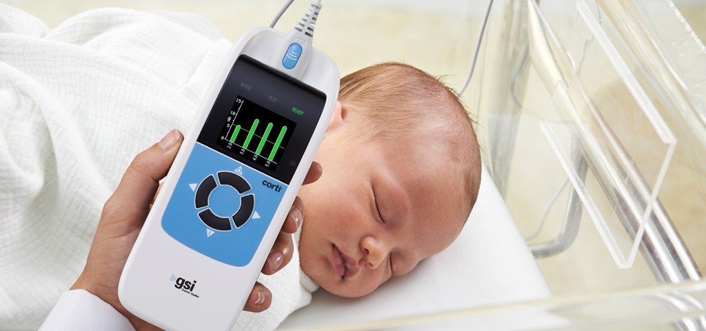 OAE testing on an infant