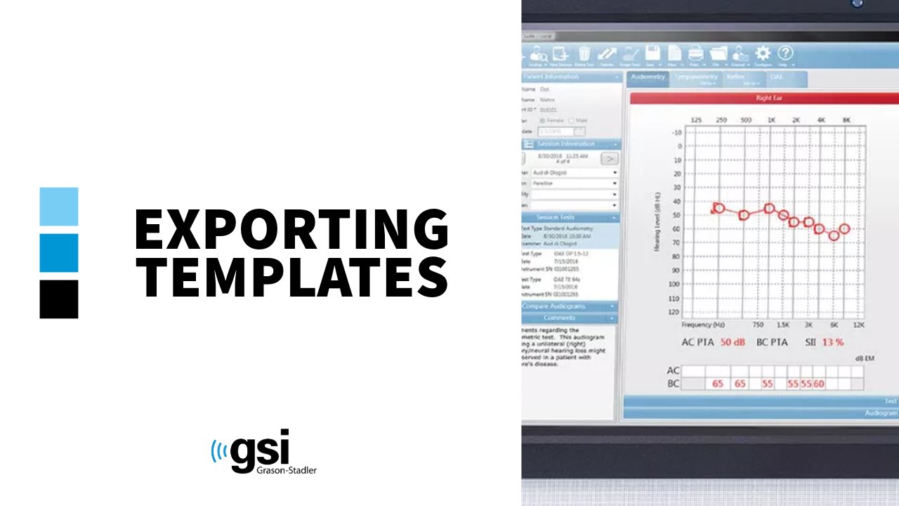 GSI Suite Export Templates