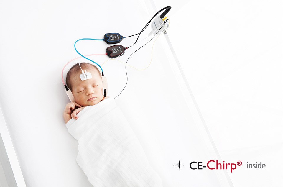 CE Chirp for ABR newborn hearing screening with MAICO easyScreen 
