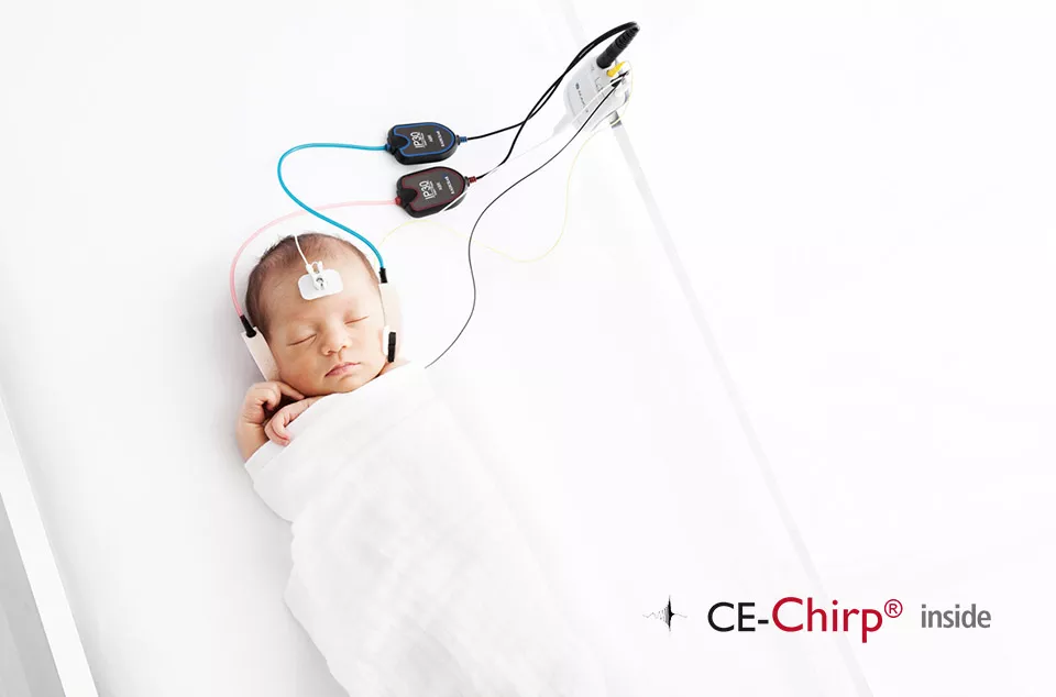 CE Chirp for ABR newborn hearing screening with MAICO easyScreen 
