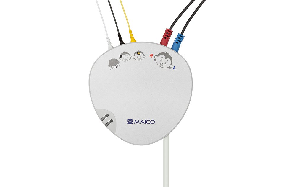 Close-up of the MAICO MB 11 Classic for ABR screening