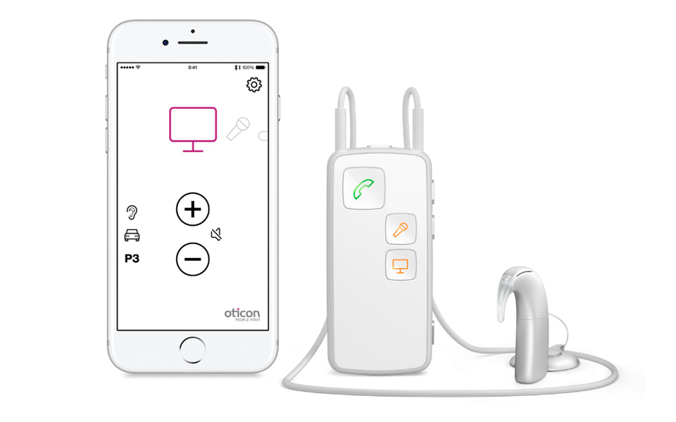 Oticon Medical Streamer and Connectline app