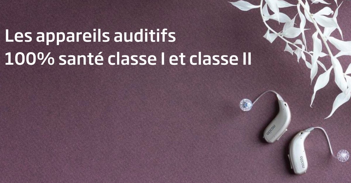 appareils auditifs posés sur une surface violette 
