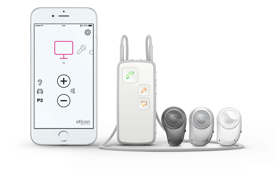 Oticon Medical streamer is easy to use with your TV