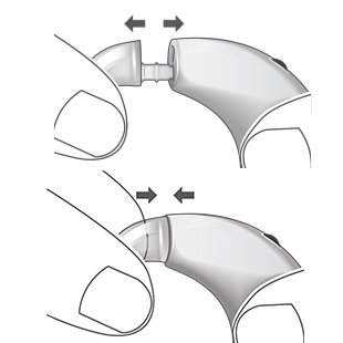 Changing ear hook