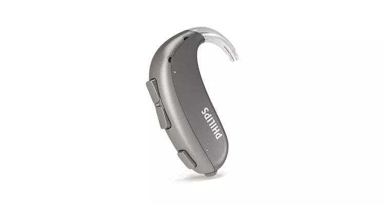 Aparatos auditivos Philips HearLink de larga duración detrás de la oreja para pérdida auditiva severa a profunda (BTE SP)