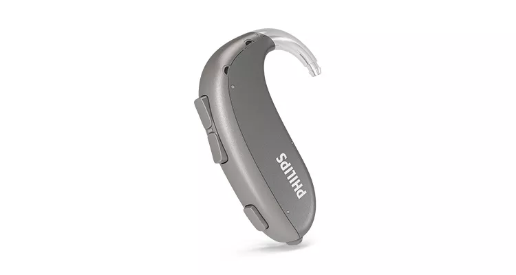 El aparato auditivo Philips HearLink  detrás de la oreja más potente y extremadamente robusto (BTE UP)