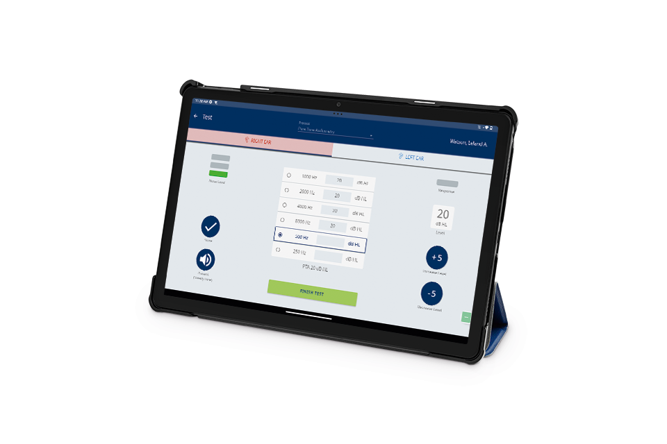 easyTone Reintonaudiometrie screen