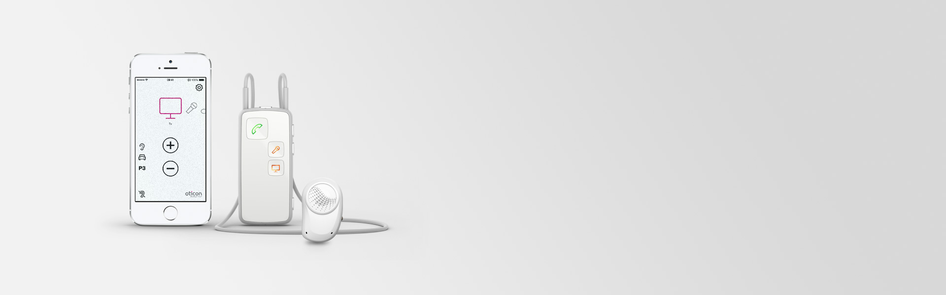 Control your Oticon Medical Streamer to send different audio sources into your sound processors with the ConnectLine App.