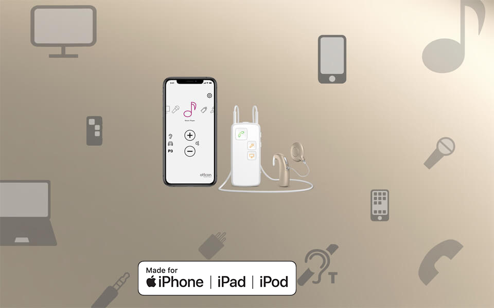 Use the Oticon Medical Streamer and wirelessly connect your Neuro 2 to all your favorite electronic devices